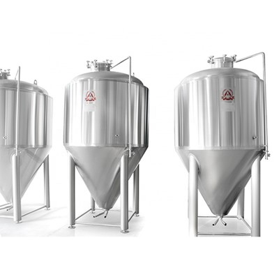 1000L stainless steel  jacketed conical tank for microbrew