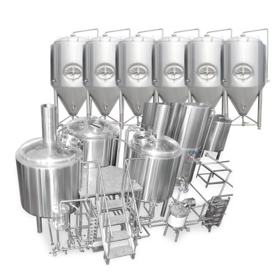 Commercial Brewery 1000l 2000l 3 vessels Brewhouse brewing equipment with Automatic control system