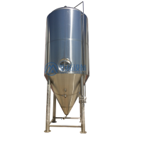 2T 3T 4T 5T 6T stainless steel beer conical jacketed fermenter can be customized