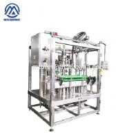 Semi-auto beer bottle filling and capping machine with isobaric filling